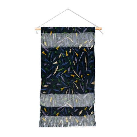 Alisa Galitsyna Midnight Floral Pattern 02 Wall Hanging Portrait