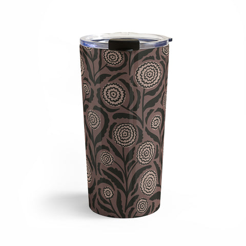 Alisa Galitsyna Midnight Floral Pattern 2 Travel Mug