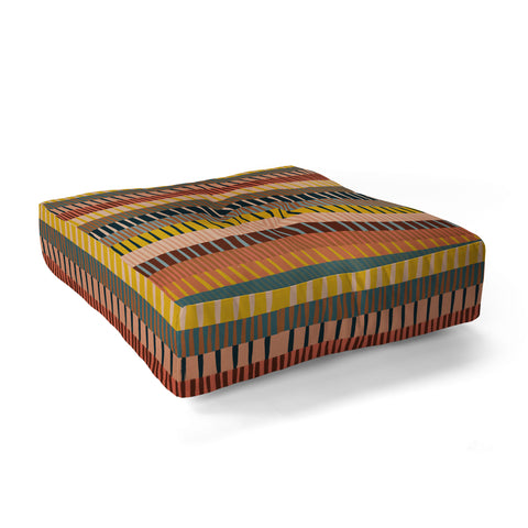 Alisa Galitsyna Mix of Stripes 2 Floor Pillow Square