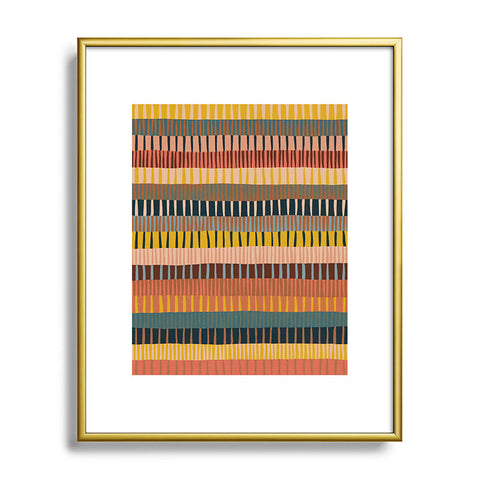 Alisa Galitsyna Mix of Stripes 2 Metal Framed Art Print
