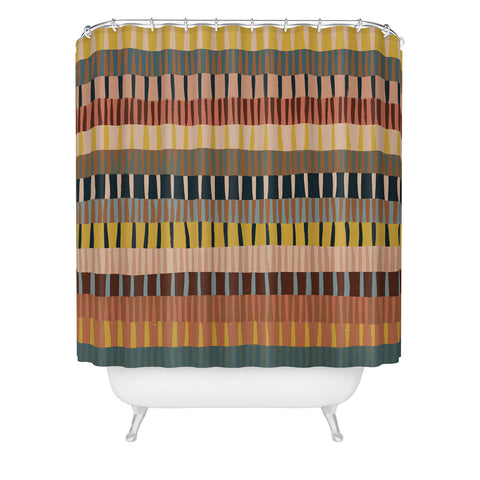 Alisa Galitsyna Mix of Stripes 2 Shower Curtain