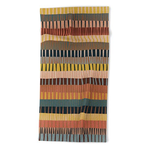 Alisa Galitsyna Mix of Stripes 2 Beach Towel