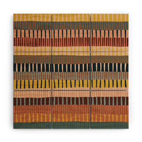 Alisa Galitsyna Mix of Stripes 2 Wood Wall Mural
