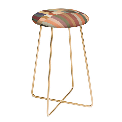 Alisa Galitsyna Mix of Stripes 5 Counter Stool