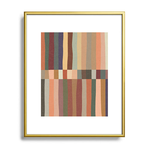 Alisa Galitsyna Mix of Stripes 5 Metal Framed Art Print