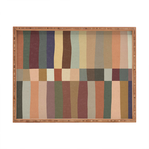 Alisa Galitsyna Mix of Stripes 5 Rectangular Tray