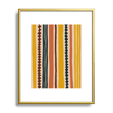 Alisa Galitsyna Mix of Stripes 7 Metal Framed Art Print