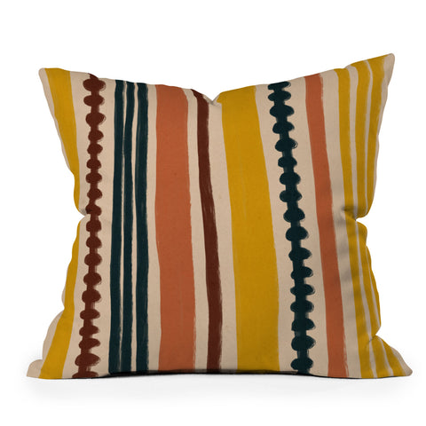 Alisa Galitsyna Mix of Stripes 7 Outdoor Throw Pillow