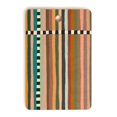 Alisa Galitsyna Mix of Stripes 9 Cutting Board Rectangle