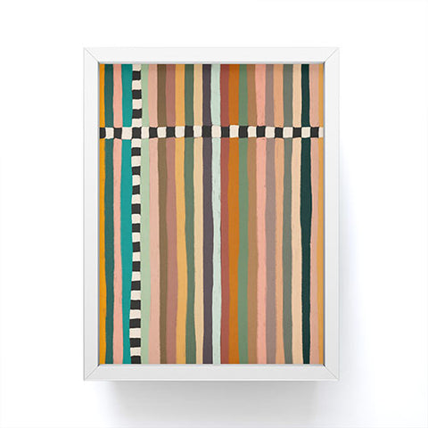 Alisa Galitsyna Mix of Stripes 9 Framed Mini Art Print