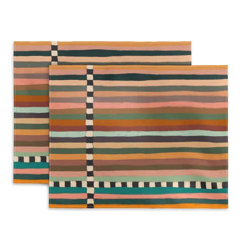 Alisa Galitsyna Mix of Stripes 9 Placemat