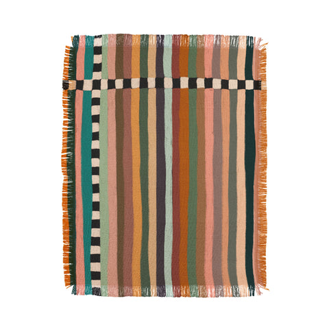 Alisa Galitsyna Mix of Stripes 9 Throw Blanket