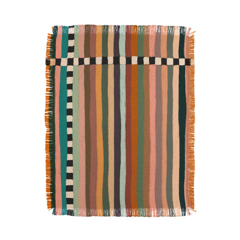 Alisa Galitsyna Mix of Stripes 9 Throw Blanket