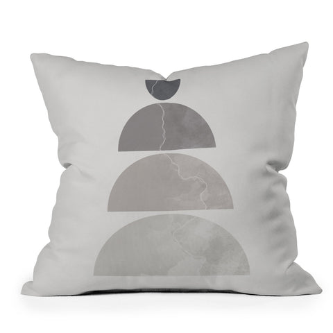 Alisa Galitsyna Monochrome Balance 1 Outdoor Throw Pillow