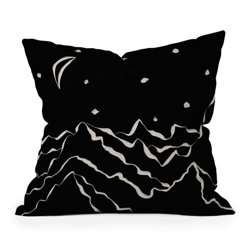Alisa Galitsyna Mountains know the secret II Outdoor Throw Pillow