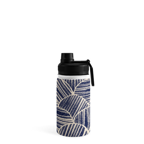 Alisa Galitsyna Navy Blue Striped Pattern 2 Water Bottle
