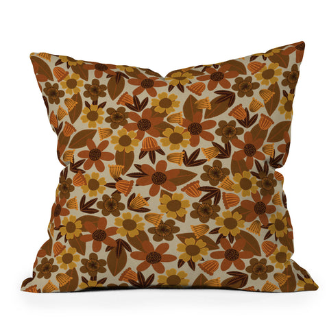 Alisa Galitsyna Nostalgic Bloom Outdoor Throw Pillow