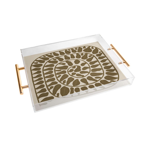 Alisa Galitsyna One HundredLeaved Plant 6 Acrylic Tray