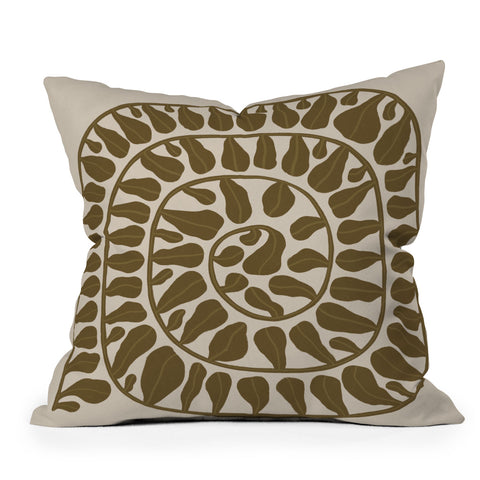 Alisa Galitsyna One HundredLeaved Plant 6 Outdoor Throw Pillow