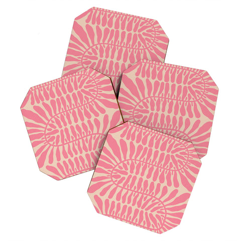 Alisa Galitsyna One HundredLeaved Plant 9 Coaster Set