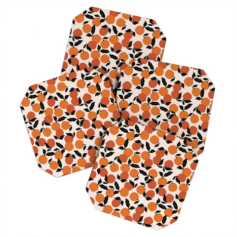 Alisa Galitsyna Orange Garden Coaster Set