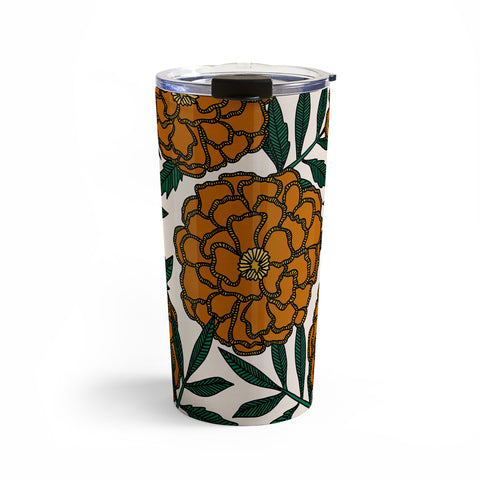 Alisa Galitsyna Orange Marigolds Travel Mug