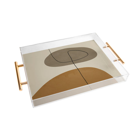 Alisa Galitsyna Organic Abstract ShapesII Acrylic Tray