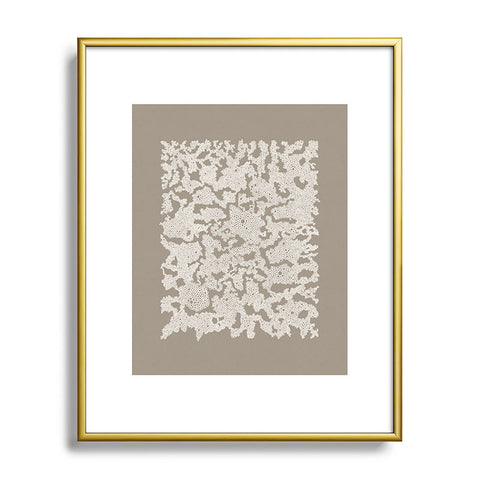 Alisa Galitsyna Organic Lace Metal Framed Art Print