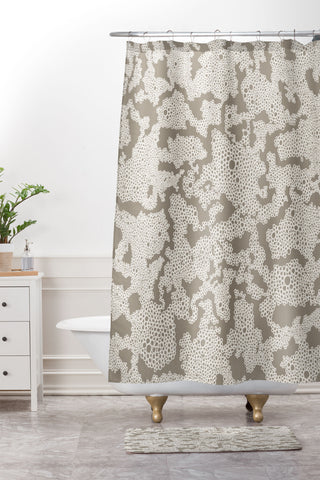 Alisa Galitsyna Organic Lace Shower Curtain And Mat