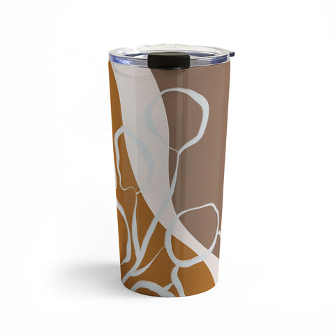 Alisa Galitsyna Organic Shapes And Plants Travel Mug