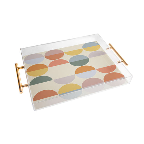 Alisa Galitsyna Pastel Geometric Shapes 2 Acrylic Tray