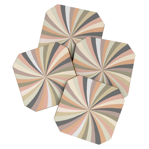Alisa Galitsyna Pastel Whirlwind Coaster Set