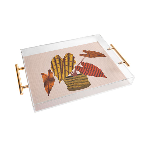Alisa Galitsyna Patterned Alocasia 2 Acrylic Tray