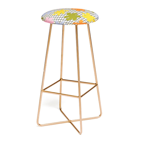 Alisa Galitsyna Playful Flowers 1 Bar Stool