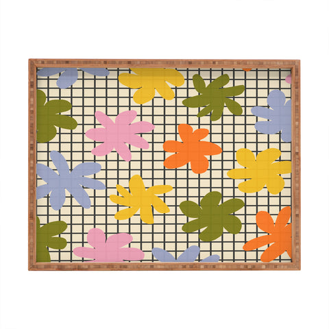Alisa Galitsyna Playful Flowers 1 Rectangular Tray