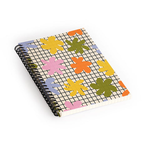 Alisa Galitsyna Playful Flowers 1 Spiral Notebook