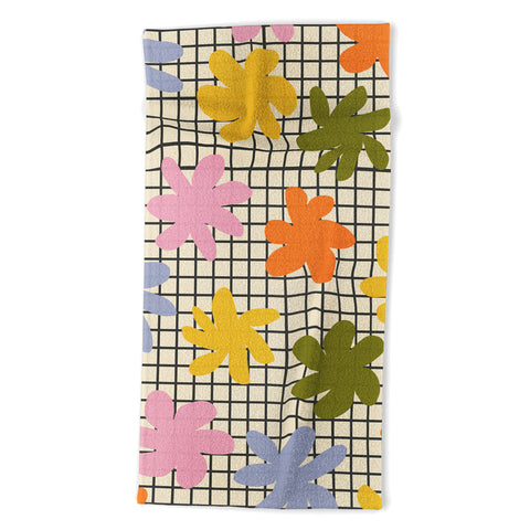 Alisa Galitsyna Playful Flowers 1 Beach Towel