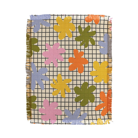 Alisa Galitsyna Playful Flowers 1 Throw Blanket