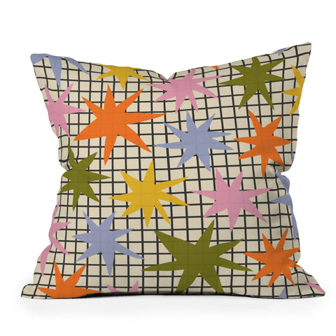 Alisa Galitsyna Playful Stars 1 Throw Pillow