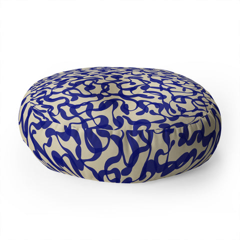 Alisa Galitsyna Playful strokes 2 Floor Pillow Round