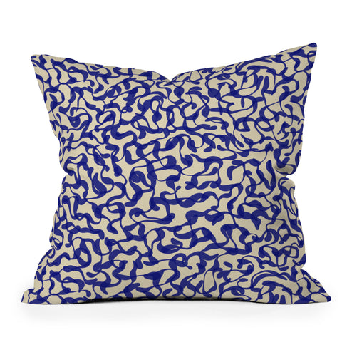 Alisa Galitsyna Playful strokes 2 Outdoor Throw Pillow