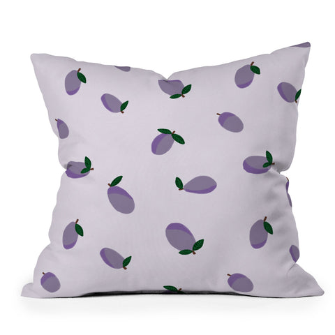 Alisa Galitsyna Plums Outdoor Throw Pillow