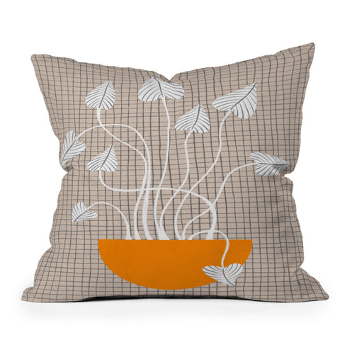 Alisa Galitsyna Potted Plant Outdoor Throw Pillow