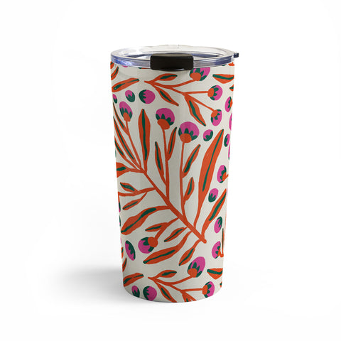 Alisa Galitsyna Red and Pink Berries Travel Mug