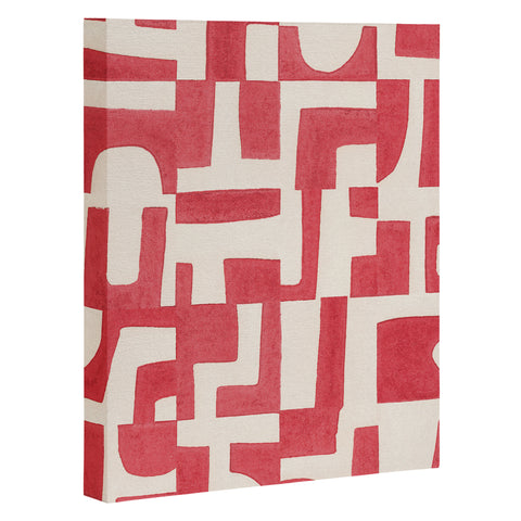 Alisa Galitsyna Red Puzzle Art Canvas