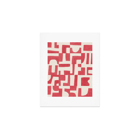 Alisa Galitsyna Red Puzzle Art Print