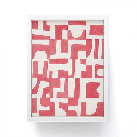 Alisa Galitsyna Red Puzzle Framed Mini Art Print