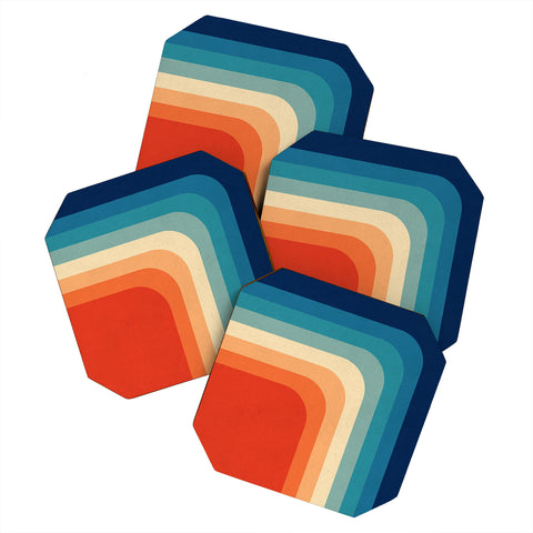 Alisa Galitsyna Retro 70s Color Palette III Coaster Set