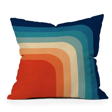 Alisa Galitsyna Retro 70s Color Palette III Outdoor Throw Pillow