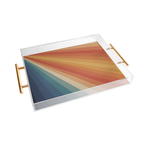 Alisa Galitsyna Retro 70s Sunrays Acrylic Tray